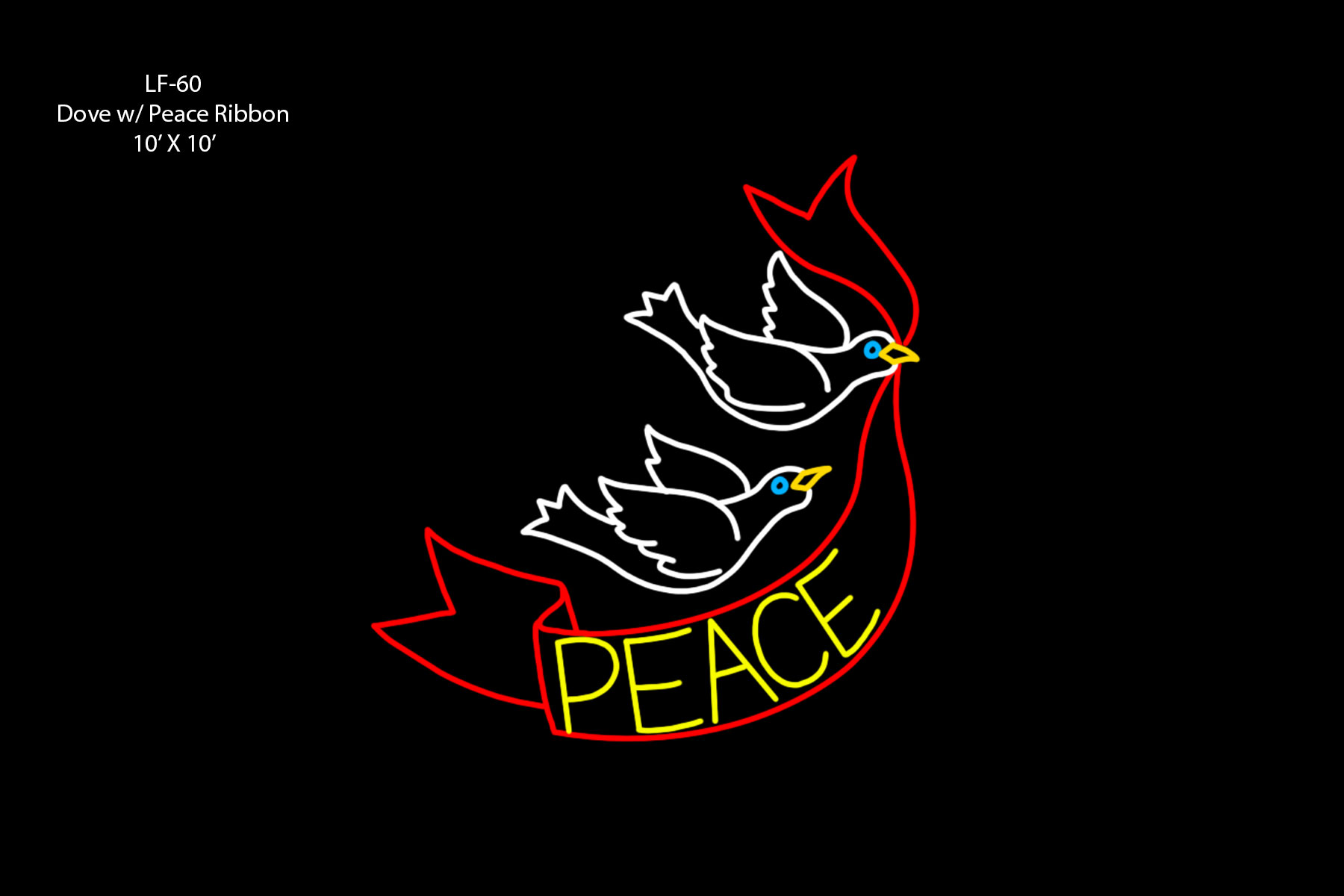 DOVE W/ PEACE RIBBON