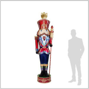 Lit Jeweled Nutcracker - 7.6' ft.