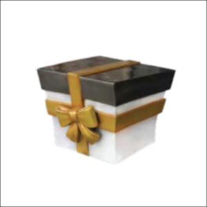 Christmas Parcel - Black, White & Gold