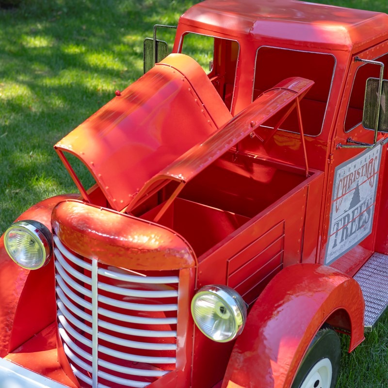 Large Iron Red "Charleston" Truck with LED Lights - Image 2