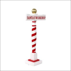 3' Santa's Workshop Sign