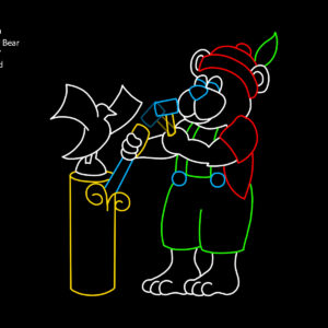WOOD CARVER BEAR (animated)