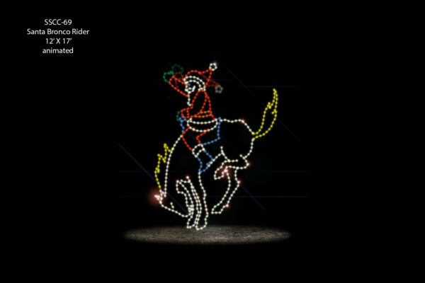 SANTA BRONCO RIDER (animated)