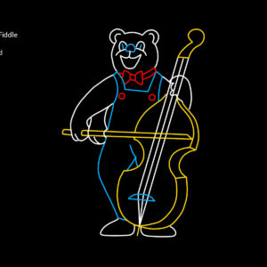 BEAR W/ BASS FIDDLE (animated)