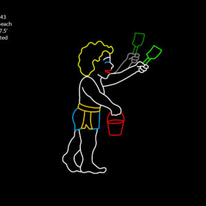 BOY AT BEACH (animated)