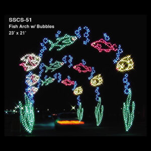 FISH ARCH W/ BUBBLES