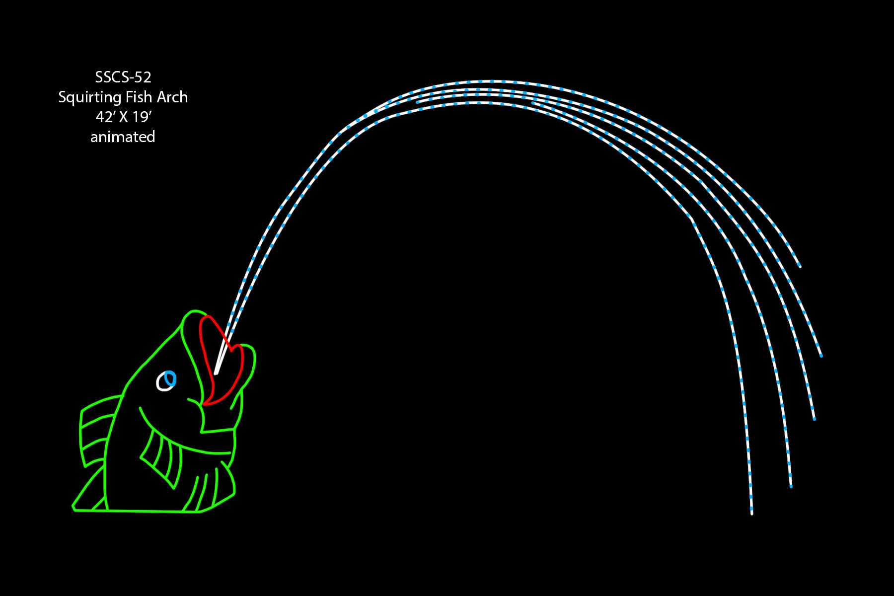 SQUIRTING FISH ARCH (animated)