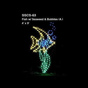 FISH W/ SEAWEED AND BUBBLES (animated)
