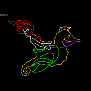 MERMAID ON SEAHORSE
