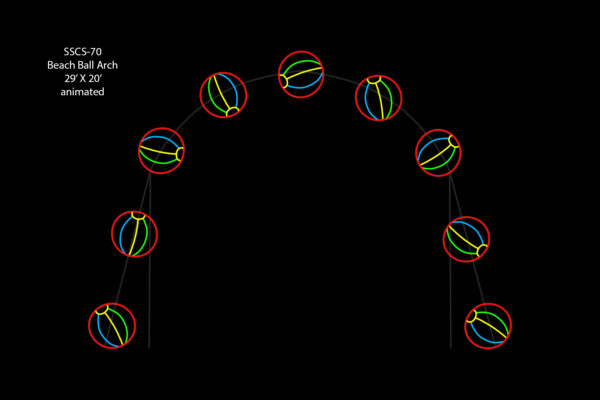 BEACH BALL ARCH (animated)