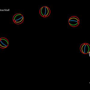 BOY AND GIRL W/ BEACH BALL (animated)