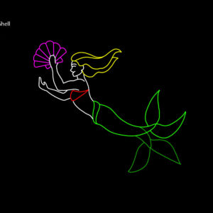 MERMAID WITH SHELL (animated)