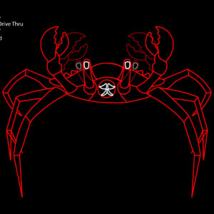 GIANT CRAB ARCH DRIVE THRU (animated)