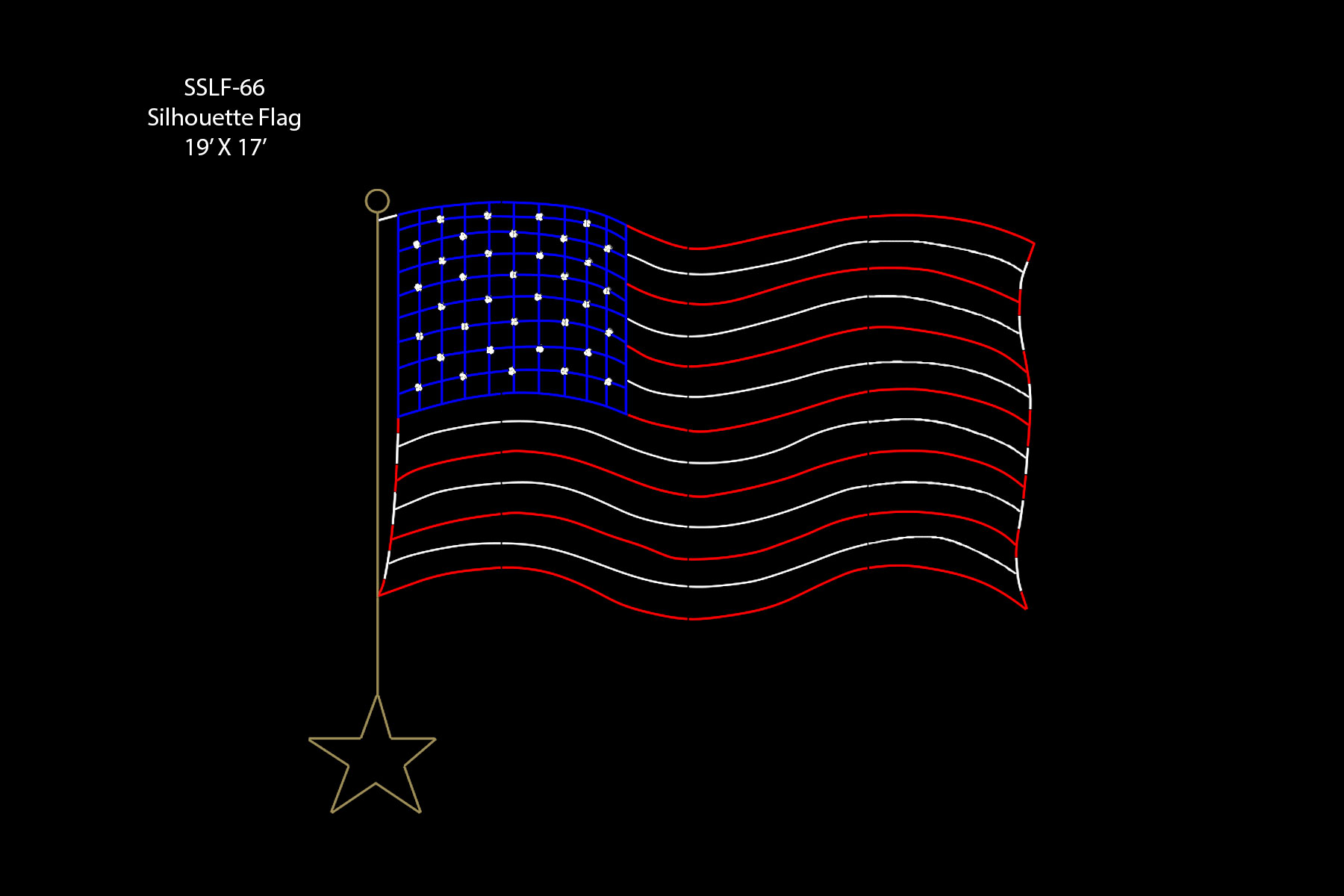 SILHOUETTE FLAG (19' X 17')