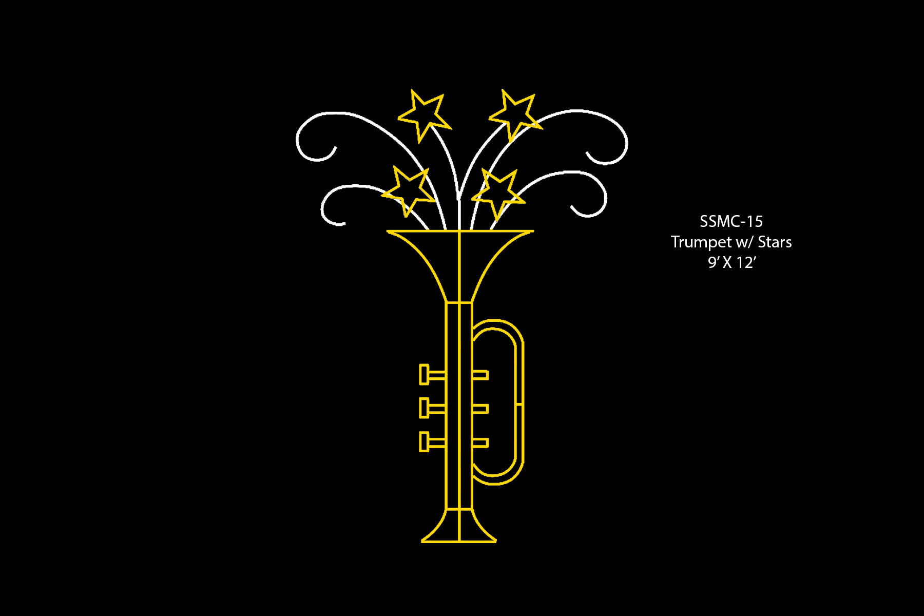 12' TRUMPET W/STARS