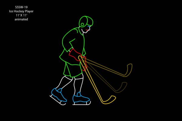 ICE HOCKEY PLAYER (animated)