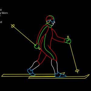 CROSS COUNTRY SKIERS (animated)