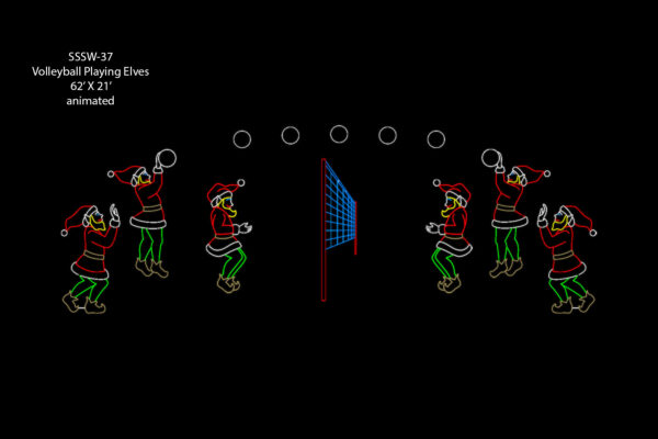 VOLLEYBALL PLAYING ELVES (animated)