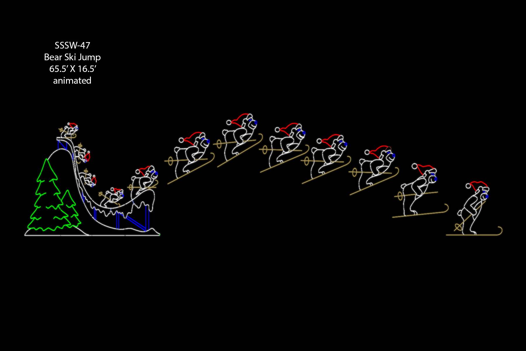 BEAR SKI JUMP (animated)