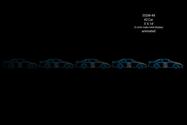 # 2 CAR    (5 units make total display)