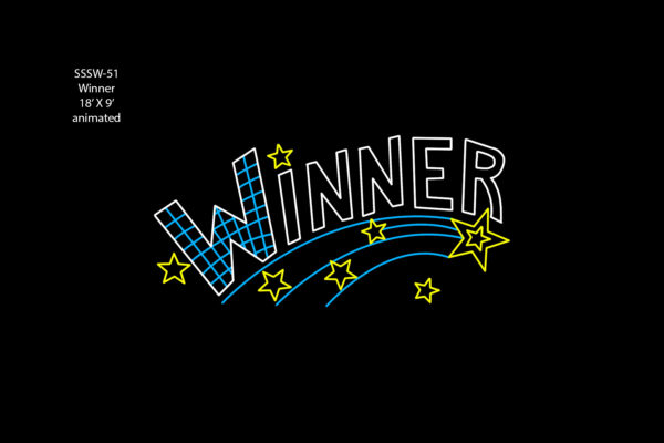 “ WINNER ” SIGN (animated)