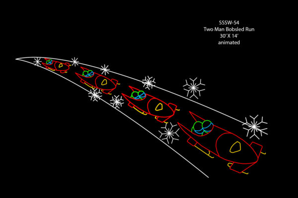TWO MAN BOBSLED RUN (animated)