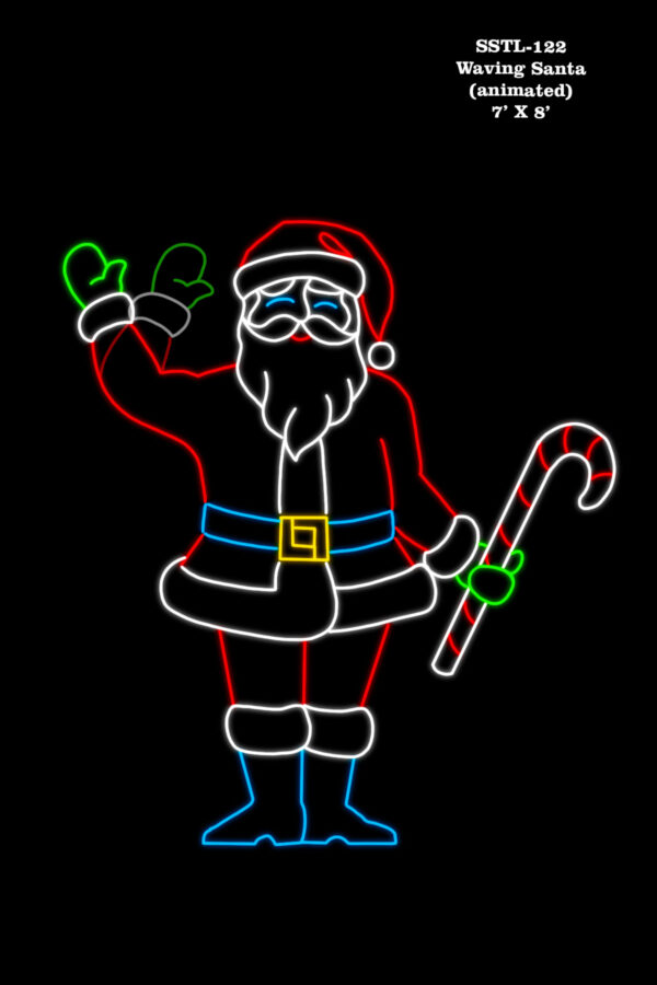 WAVING SANTA (animated)