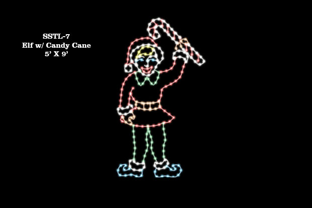 ELF W/ CANDY CANE