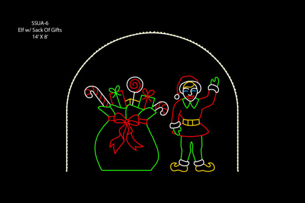 ELF WITH SACK OF GIFTS