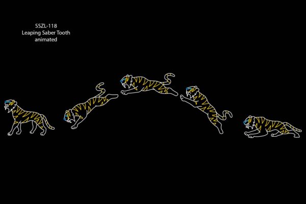 LEAPING SABER TOOTH (animated)