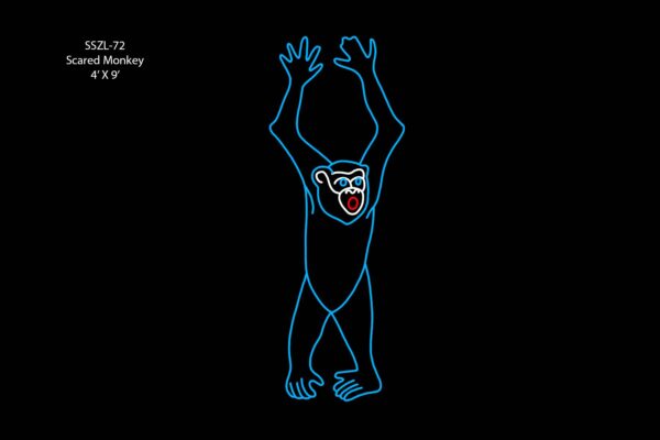 SCARED MONKEY