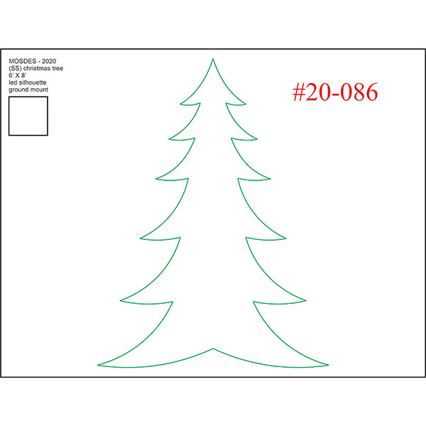 Christmas Tree - Silhouette