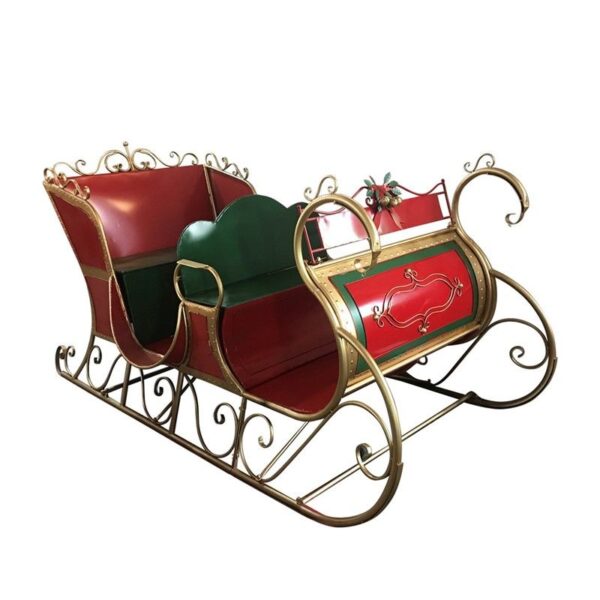 LARGE IRON CLASSIC CHRISTMAS SLEIGH "PHILADELPHIA II"